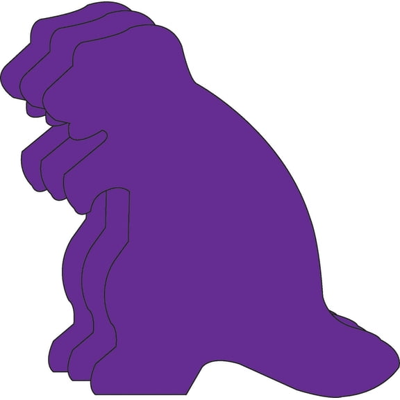 SHAPES ETC. Large Single Color Creative Foam Cut-Outs - Dinosaur
