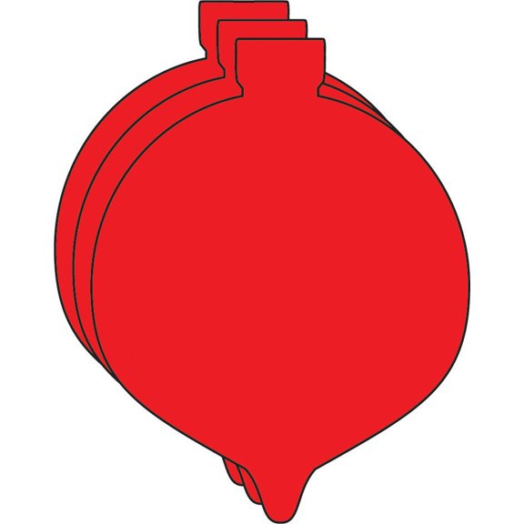 SHAPES ETC. Large Single Color Cut-Out - Ornament