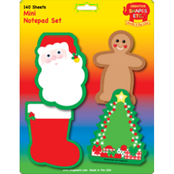SHAPES ETC. Mini Notepad Set - December