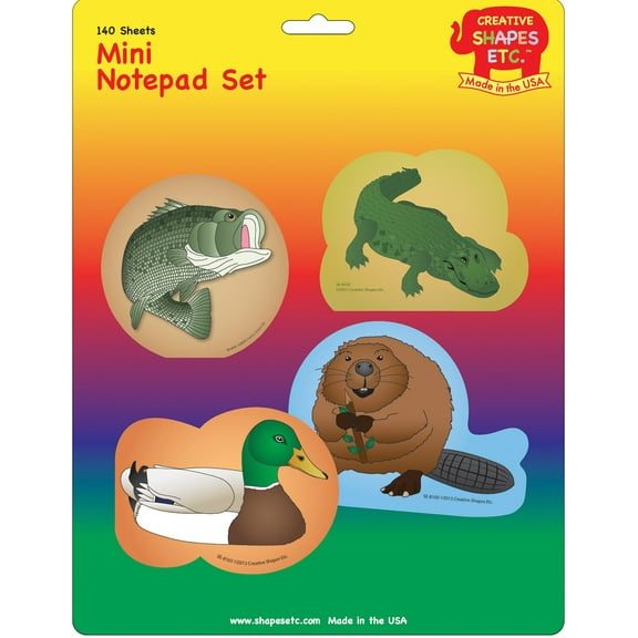 SHAPES ETC. Mini Notepad Set - In-Season Water