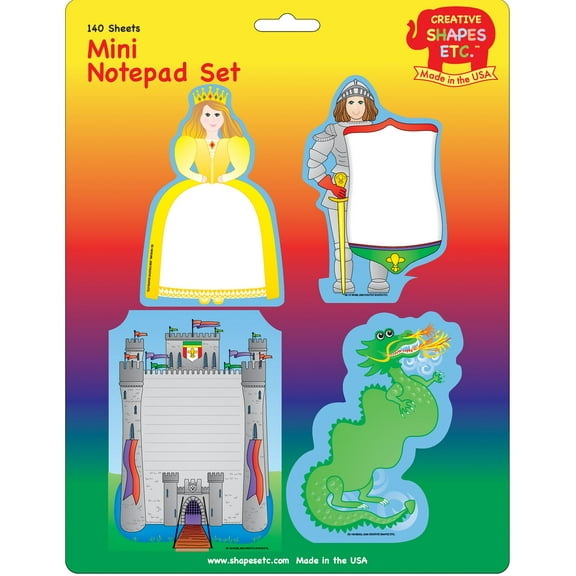 SHAPES ETC. Mini Notepad Set - Medieval