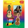 thumbnail image 1 of SHAPES ETC. Mini Notepad Set - Musical Instruments, 1 of 2