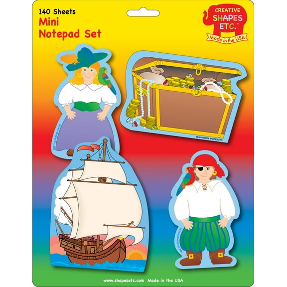 SHAPES ETC. Mini Notepad Set - Pirate