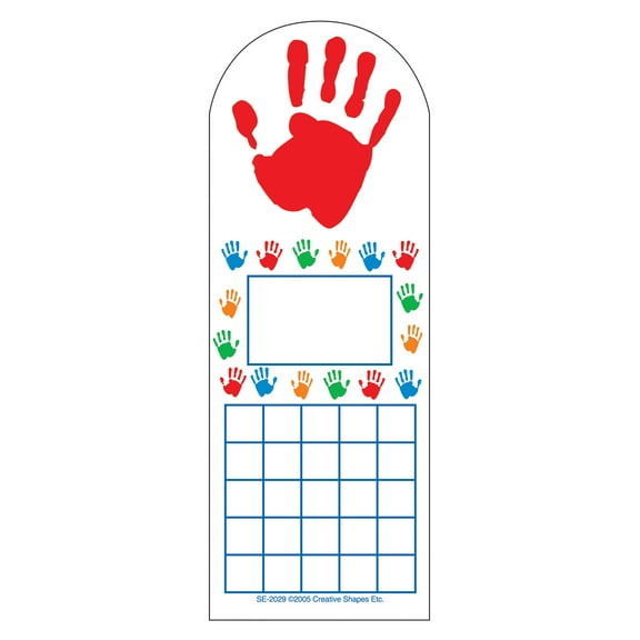 SHAPES ETC. Personal Incentive Chart - Hands