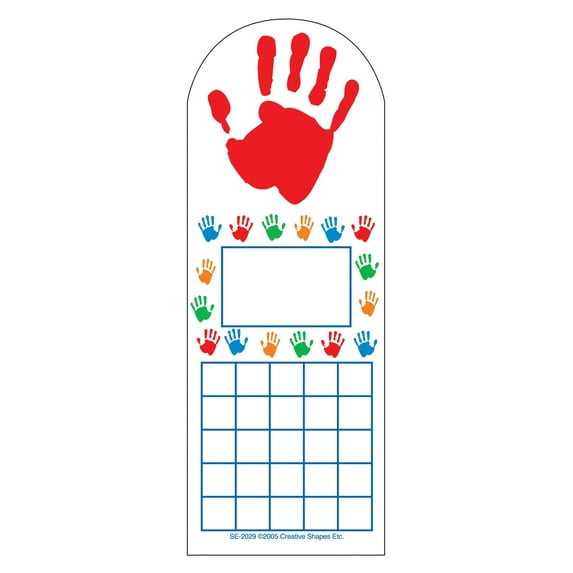 SHAPES ETC. Personal Incentive Chart - Hands