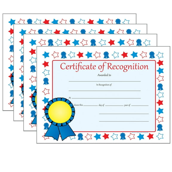 SHAPES ETC. Recognition Certificate - Certificate of Recognition