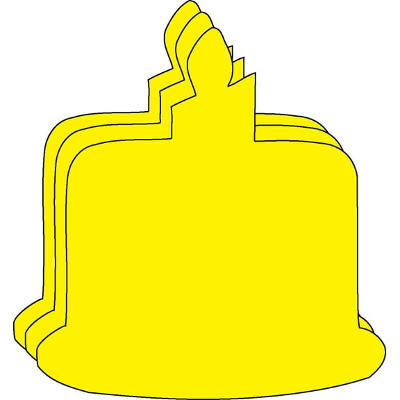 SHAPES ETC. Small Single Color Creative Foam Cut-Outs - Birthday Cake