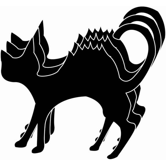 SHAPES ETC. Small Single Color Creative Foam Cut-Outs - Cat