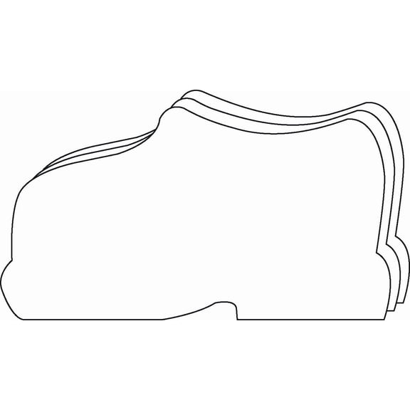 SHAPES ETC. Small Single Color Creative Foam Cut-Outs - Shoe
