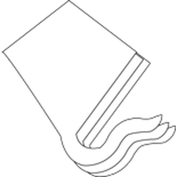 SHAPES ETC. Small Single Color Cut-Out - Kite