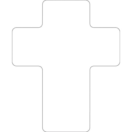 SHAPES ETC. Sticky Shape Notepad - Cross