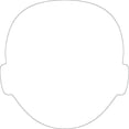 thumbnail image 1 of SHAPES ETC. Sticky Shape Notepad - Face, 1 of 1