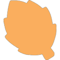 thumbnail image 1 of SHAPES ETC. Sticky Shape Notepad - Fall Leaf, 1 of 1