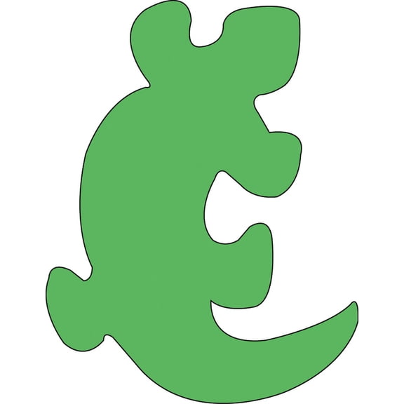 SHAPES ETC. Sticky Shape Notepad - Gecko