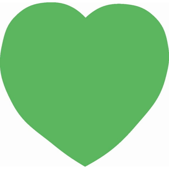 SHAPES ETC. Sticky Shape Notepad - Green Heart