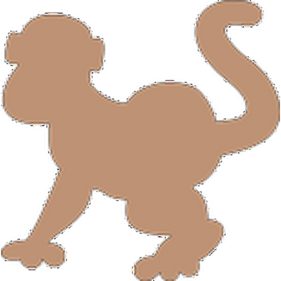 SHAPES ETC. Sticky Shape Notepad - Monkey