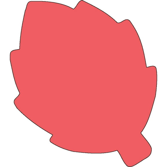 SHAPES ETC. Sticky Shape Notepad - Red Leaf