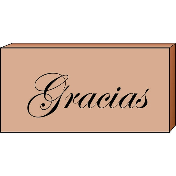 SHAPES ETC. Teacher's Stamp Spanish - Gracias (Thank You)