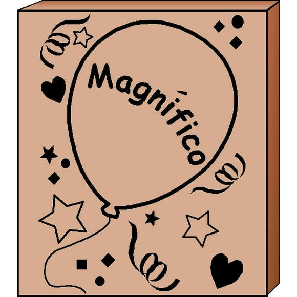 SHAPES ETC. Teacher's Stamp Spanish - Magnifico (Terrific)