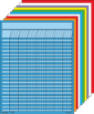 SHAPES ETC. Vertical Chart  - Set of 10