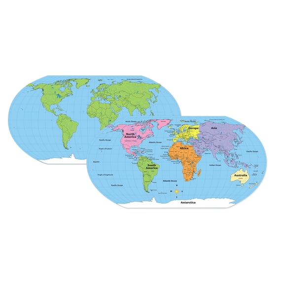 SHAPES ETC. World Practice Map Combo Pack- 8 x 16