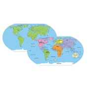 SHAPES ETC. World Practice Map Combo Pack- 8&rdquo; x 16&rdquo;