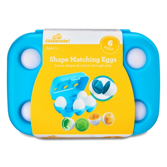 Shape Sorter Eggs, 6 Count, Easter by Way To Celebrate