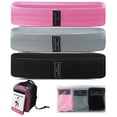 thumbnail image 1 of SHAPEU Fabric Resistance Bands for Legs and Butt – Set of 3 Exercise Fitness Bands – Resistance Workout Loop Bands for No Slip Hip Thigh Glute Strength Training, 1 of 2