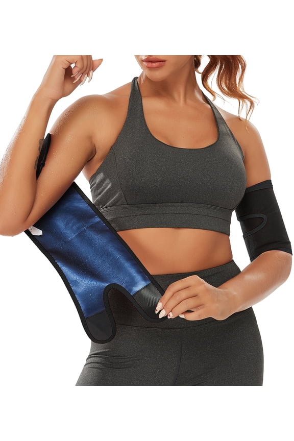 Arm Trimmers for Women Pair Sauna Sweat Arm Shaper Bands Adjustable Arm Trainer Toner Sleeves for Sports Workout