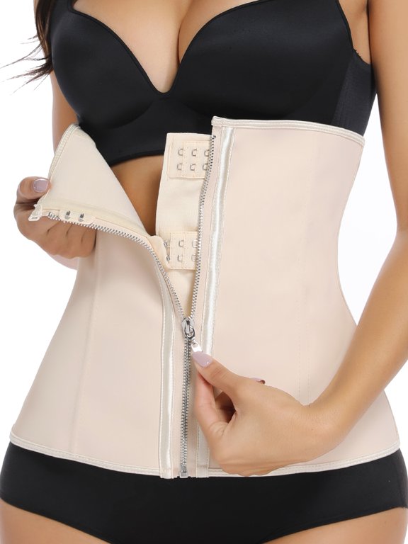 Latex Waist Trainer Corset Underbust Sport Cincher Womens Workout Body Shaper