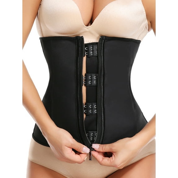 SHAPEVIVA Latex Waist Trainer Corset Underbust Sport Cincher Womens Workout Body Shaper