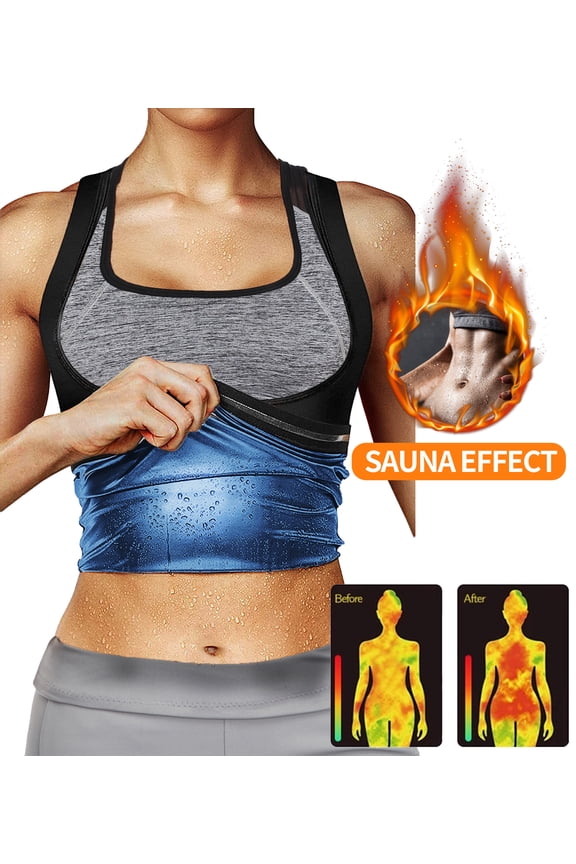 Sauna Sweat Shapewear Women's Premium Workout Tank Top Slimming Polymer Body Shaper Vest