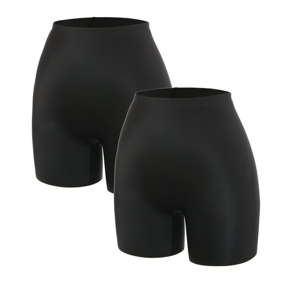 SHAPEVIVA Seamless Shaping Boyshorts Panties for Women Tummy Control Shapewear Under Dress Slip Shorts Underwear