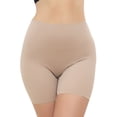 thumbnail image 1 of SHAPEVIVA Seamless Shaping Boyshorts Panties for Women Tummy Control Shapewear Under Dress Slip Shorts Underwear, 1 of 7