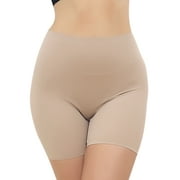 SHAPEVIVA Seamless Shaping Boyshorts Panties for Women Tummy Control Shapewear Under Dress Slip Shorts Underwear