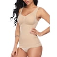 thumbnail image 1 of SHAPEVIVA Shapewear Tank Tops with Built in Bra for Women Tummy Control Camisole Underskirts Body Shaper, 1 of 6
