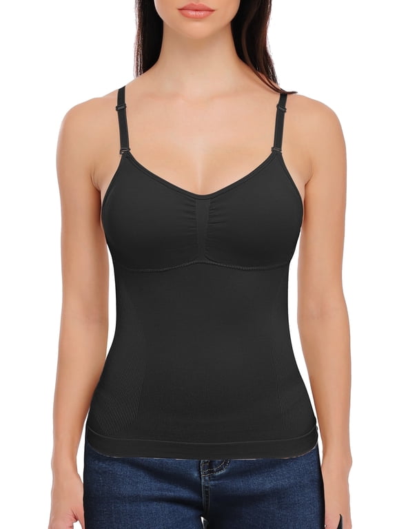 Shapewear Tops for Women Tummy Control Tank Shaping Camisole Seamless Body Shaper Slimming Cami Waist Trainer Vest