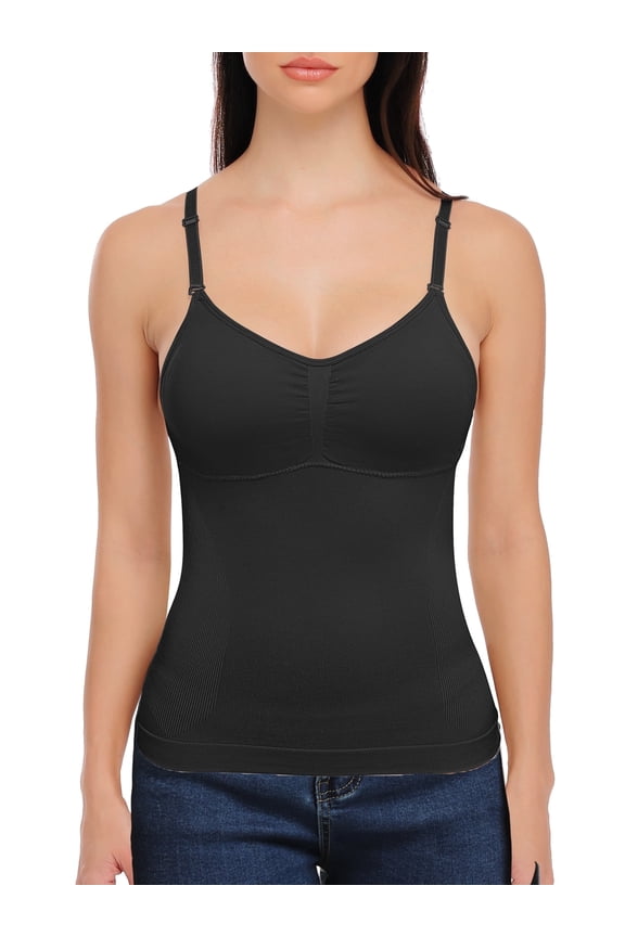 Shapewear Tops for Women Tummy Control Tank Shaping Camisole Seamless Body Shaper Slimming Cami Waist Trainer Vest