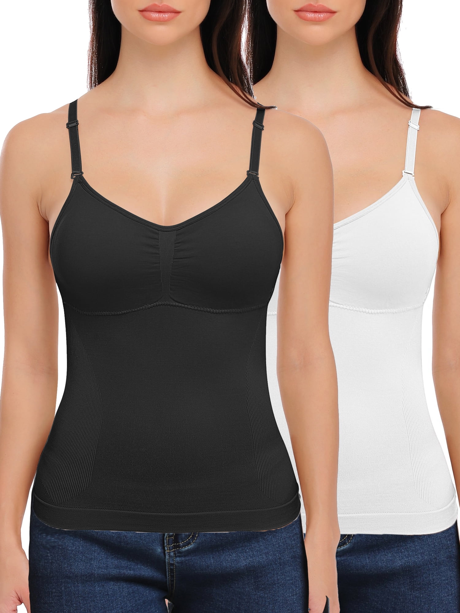 DELIMIRA Shapewear-tanktops Voor Dames Tummy Control Naadloos Vormgevend Hemdje zwart 3X DELIMIRA Shapewear-tanktops Voor Dames Tummy Control Naadloos Vormgevend Hemdje zwart 3X