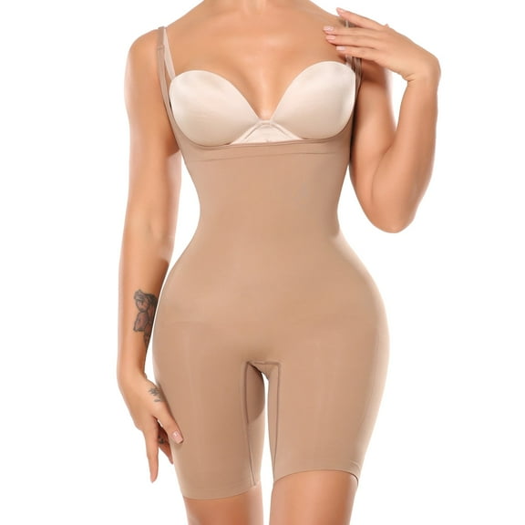 SHAPEVIVA Womens Full Bodysuits Shapewear Undergarments for Women Body Shaper Underbust Fajas Colombianas Levanta Cola y Cadera