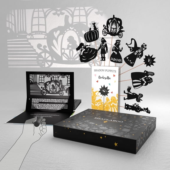 SHAPLABOO Premium Set, Shadow Theater Toy, Interactive Learning Toy for Kids 3-8, Cinderella