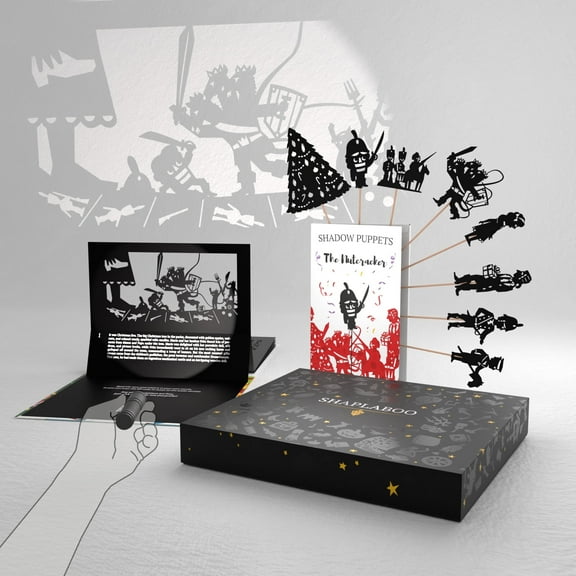 SHAPLABOO Premium Set Nutcracker, Shadow Theater Toy for Kids 3-8, Interactive Learning Toy