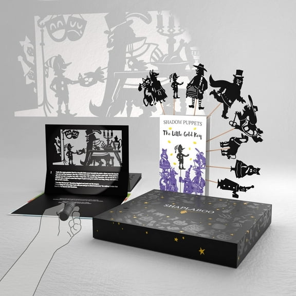 SHAPLABOO Premium Set, Shadow Theater Toy, Interactive Learning Toy for Kids 3-8, The Little Gold Key