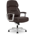 thumbnail interactive-video image 1 of Shaquille O'Neal Rion Ergonomic Heavy-Duty Office Chair, PureSoft Upholstery, High-Back Desk Chair with 400 lb Capacity, Brown, 1 of 14