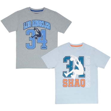 SHAQ Boys Graphic Short Sleeve T-Shirts, 2-Pack (Little Boys & Big Boys), Sizes 4-16