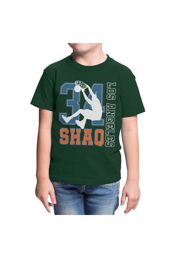 Dunk Los Angeles 34 Shaq Youth Graphic T-Shirt Unisex (Sizes XS-XL)