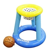 SHAQ Inflatable Floating Pool Basketball Hoop, Blue