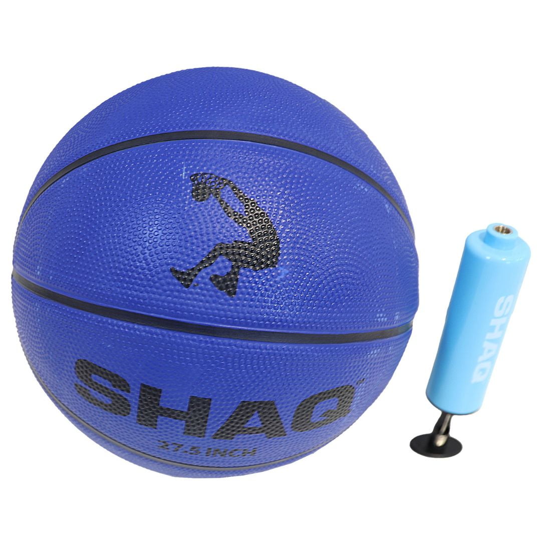 SHAQ Junior 27.5" Basketball Size 5 with Mini Pump Youth Basketball for Kids Outdoor Basketball Indoor Basket ball Shaq Youth Basketball Equipment