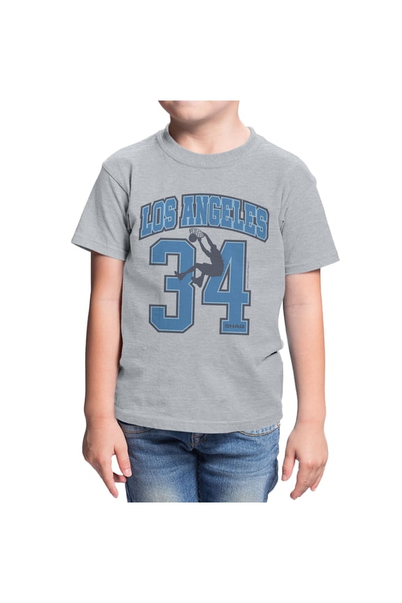 LA Basketball 34 Slam Shaq Youth Graphic T-Shirt Unisex (Sizes XS-XL)
