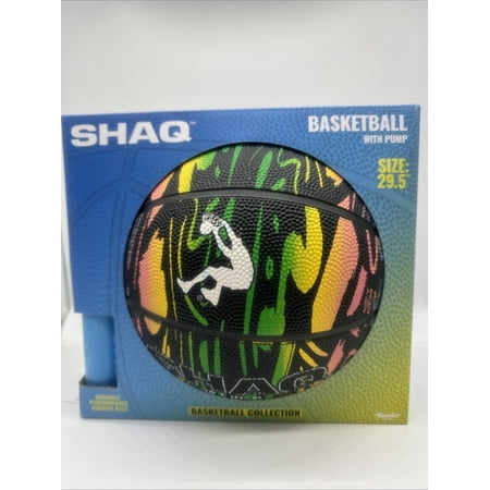 SHAQ Official Size 29.5" Basketball with Pump Included PAINT SPLASH